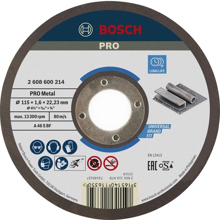 Bosch Professional Zubehör Rechte doorslijpschijf Expert voor