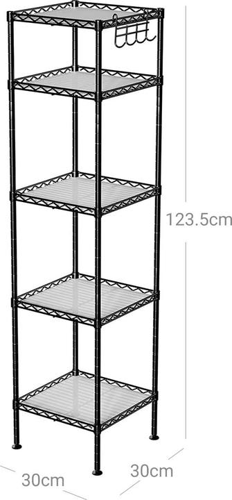 Actual product image Jamb Badregal (30 x 30 x 150 cm)
