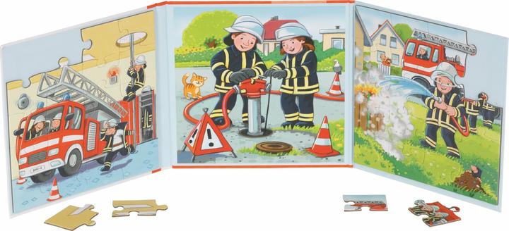 Produktbild Goki Puzzlebuch Feuerwehr (20 Teile)
