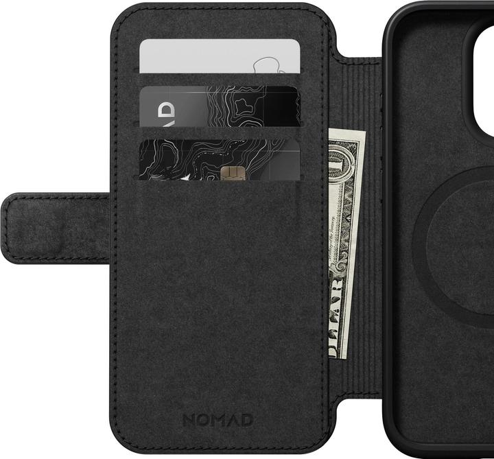 Actual product image Nomad Book Cover Modern Leather Folio iPhone 15 Pro Beige (Apple iPhone 15 Pro)