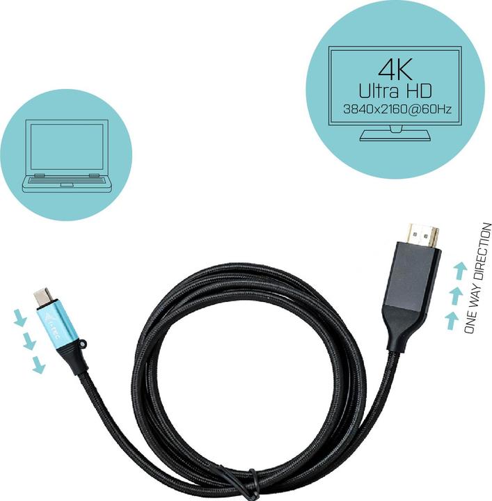 Actual product image i-tec USB Typ C — HDMI (Typ A) (1.50 m, USB Type C)