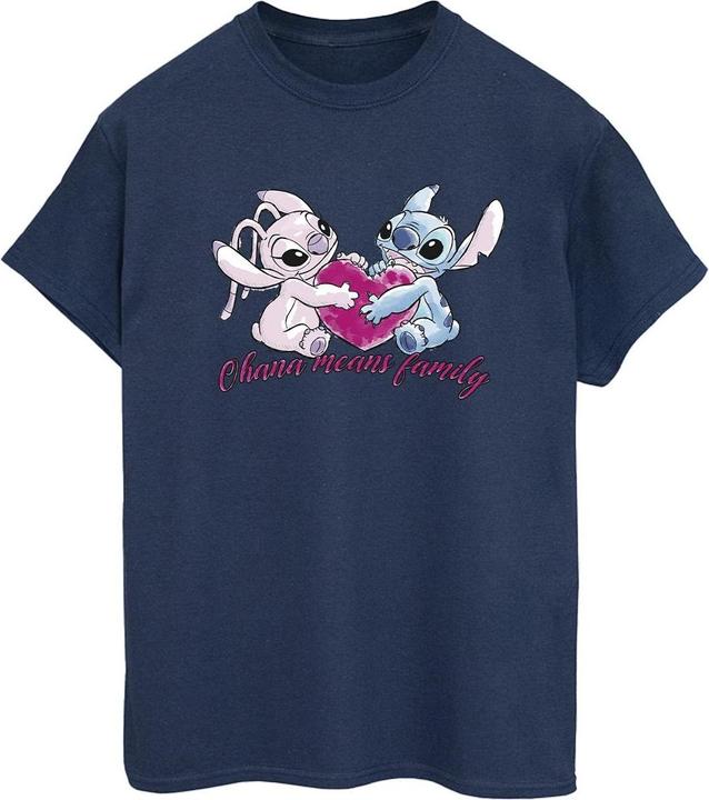 Disney Lilo And Stitch Ohana Heart With Angel TShirt (XL)