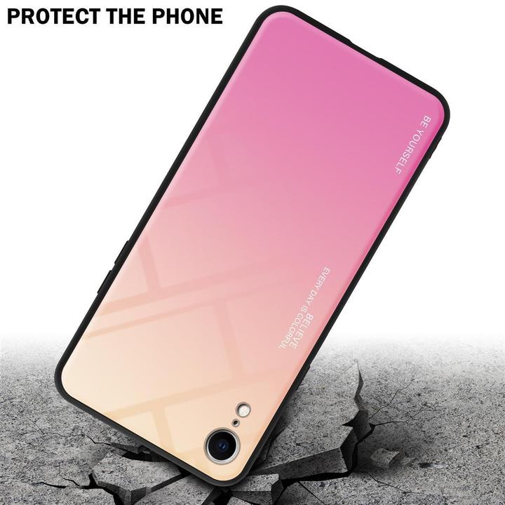 Produktbild Cadorabo TPU 2 Farben Glas Cover (Apple iPhone XR)