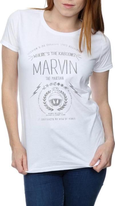 Actual product image Looney Tunes Womens/Ladies Marvin The Martian Where's The Kaboom Cotton T-Shirt (XL)