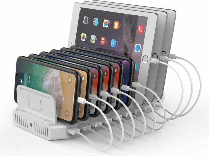Actual product image Unitek Y-2190 Charging station 8x (USB-C, 10 Ports)
