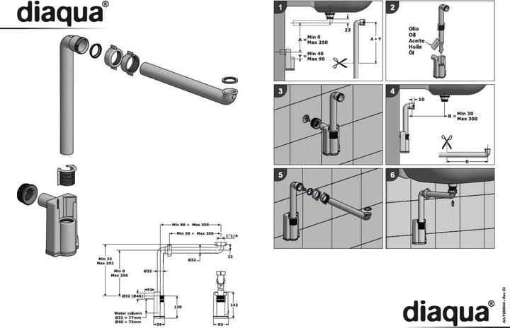 Produktbild Diaqua Siphons (Siphonverbinder, 1 1/4")