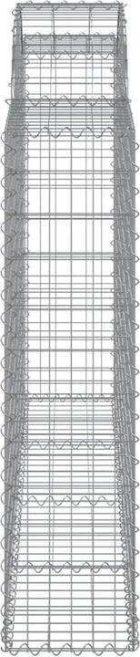 Produktbild VidaXL Gabionen mit Hochbogen 15Stk. 200x30x120/140cm Verzinktes Eisen
