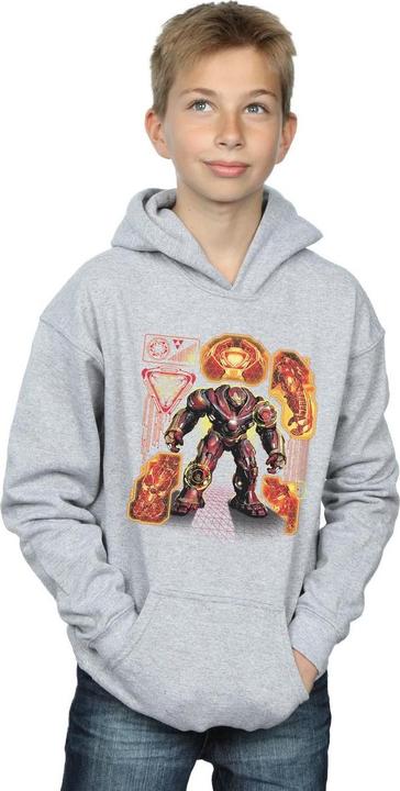 Immagine prodotto Avengers Infinity War Hulkbuster Blueprint Felpa con Cappuccio Ragazzi (128)