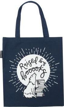 Actual product image Out of Print Raised by Books Tote Bag