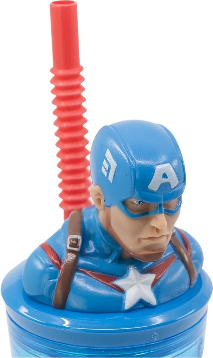 Produktbild Stor Avengers ""Invincible"" Captain America 3D Figur (360 ml) - Trinkbecher
