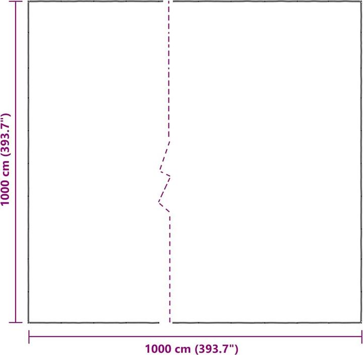 Image du produit VidaXL Bâche transparente avec oeillets 10x10 m polyéthylène bâche transparente (10 x 10 m)