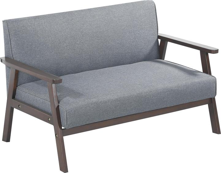 Image du produit En.Casa 2-Sitzer Polstersofa Kinda 121x69x75 cm Grau (2 places)