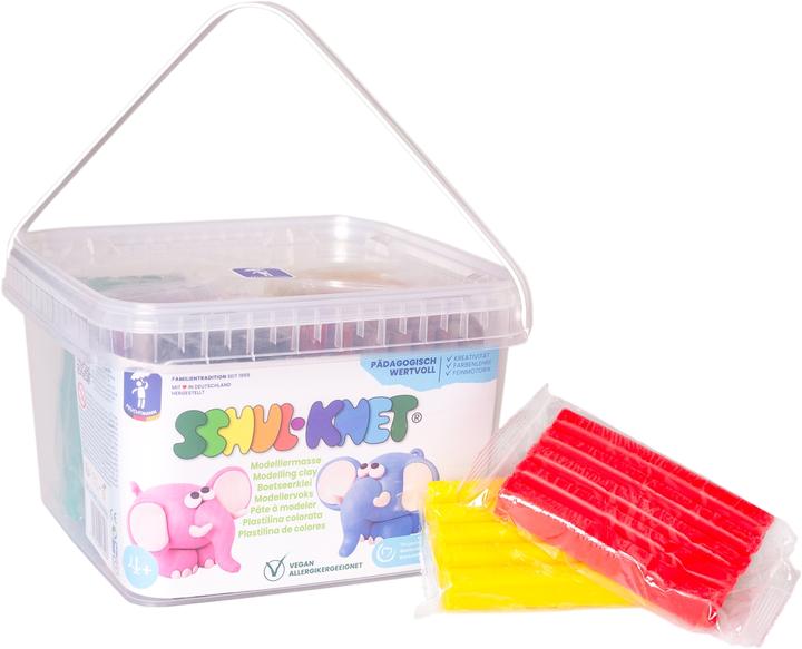 Feuchtmann Pâte à modeler SCHULKNET EDU Bucket couleurs assorties, 1,96 kg