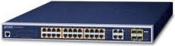 Immagine prodotto Planet 24 porte 10/100/1000Mbps 802.3at PoE + 4 porte Gigabit (28 Porti)