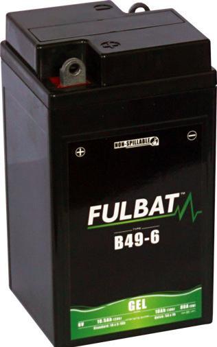 Produktbild Fulbat Motorradbatterie Gel B49/6 (3MO1) 6V 10Ah (6 V, 10 Ah)