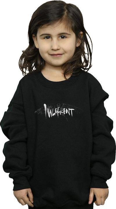 Actual product image Disney Girls Maleficent Mistress Of Evil Wings Silhouette Sweatshirt (140, 146)