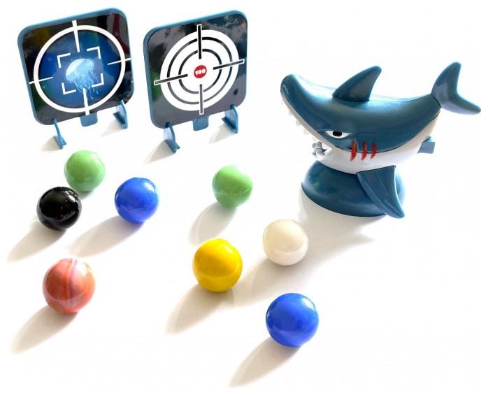 Produktbild Buki France PM857 Targets/Bullets 8pc Set with Shark Launcher and Targets, Weighted for 6+ Years