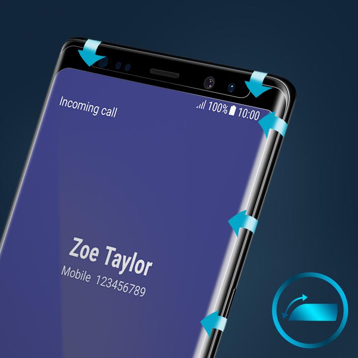 Actual product image Avizar Display protection film, case friendly protection (1 Piece, Samsung Galaxy Note 8)