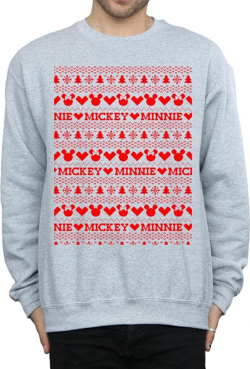 Image du produit Disney - Sweat MICKEY AND MINNIE CHRISTMAS FAIR ISLE - Homme (S)