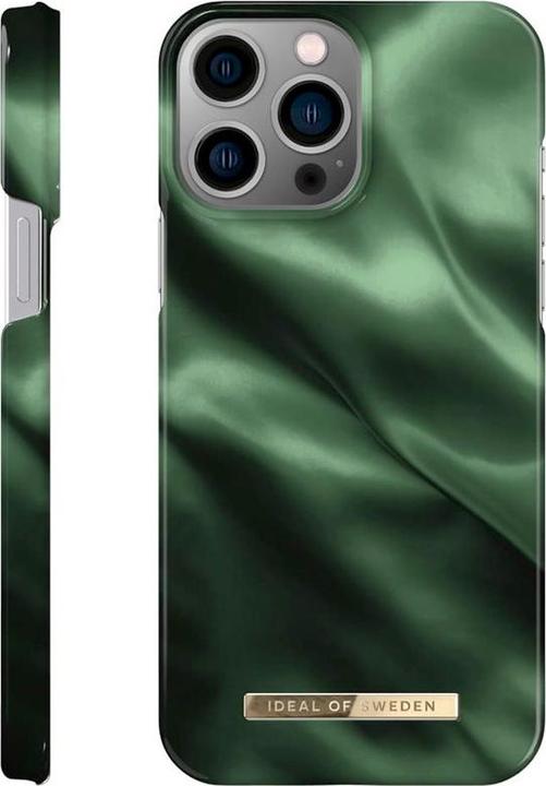Actual product image iDeal Of Sweden Designer Hard Cover Emerald Satin (Apple iPhone 13 Pro Max)