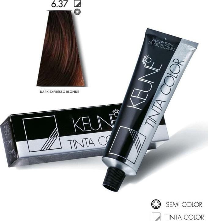 Keune Tinta Color 6.37 Dark Espresso Blonde Gold Violet 2.1oz (Violett)