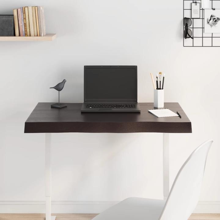 Actual product image VidaXL Tischplatte 80x60x6 cm Massivholz Eiche Behandelt (80 x 60 x 6 cm)