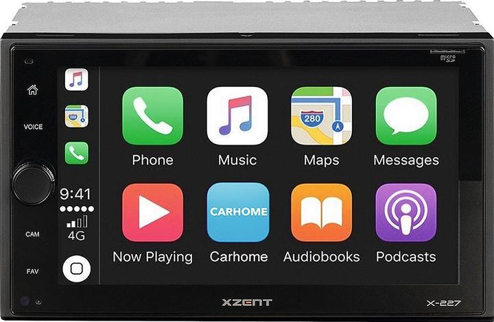 Xzent X-227 2-Din DAB mit Carplay Bluetooth und USB (Apple Carplay)
