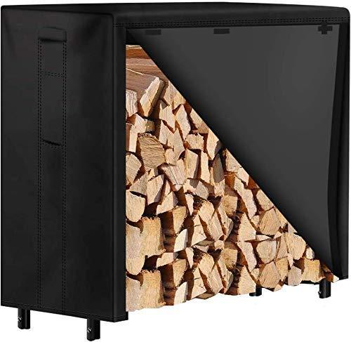 Actual product image Amagabeli Firewood rack