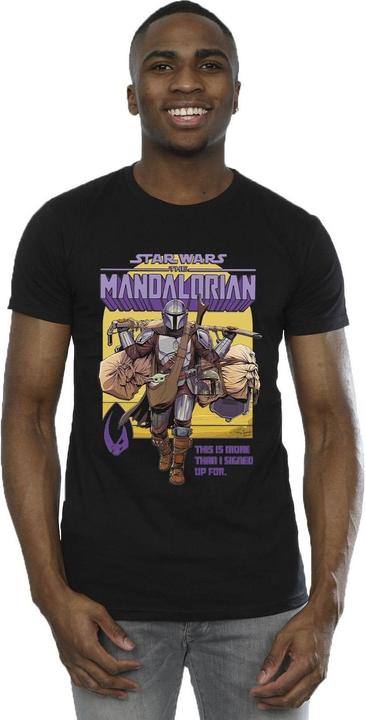 Image du produit Star Wars - T-shirt THE MANDALORIAN MORE THAN SIGNED UP FOR - Homme (XXL)