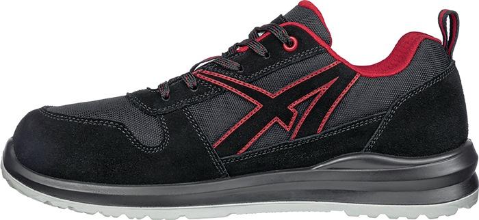 Immagine prodotto ISM Scarpa professionale CLIFTON ST LOW taglia 46 in pelle idrofoba nera/rossa (O2, 46)