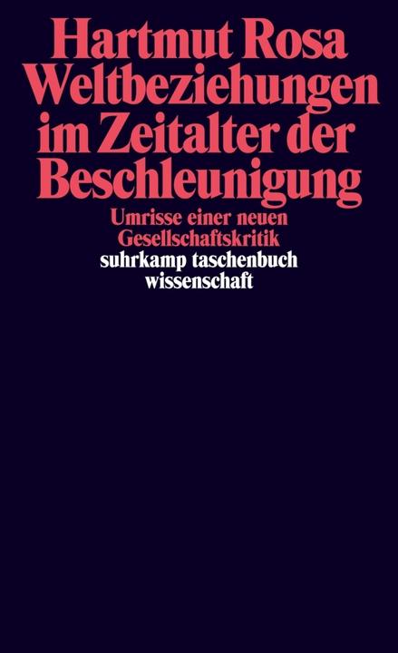 Produktbild Weltbeziehungen im Zeitalter der Beschleunigung (Deutsch, Hartmut Rosa, 2012)
