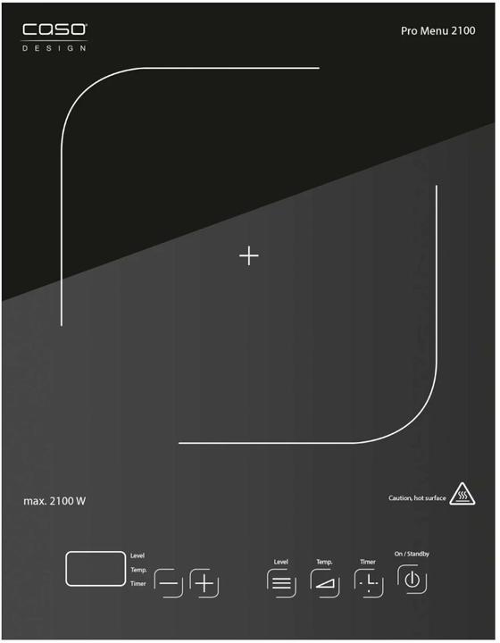 Actual product image Caso Induction hob Pro Menu 2100