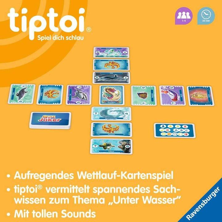 Immagine prodotto Ravensburger tiptoi 00192 Quiz Under Water, gioco a quiz per bambini dai 6 anni in su, per 1-4 giocatori (Tedesco)