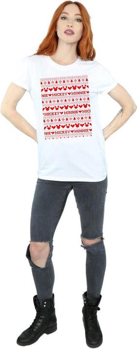 Produktbild Disney Mickey And Minnie Christmas Fair Isle TShirt (S)