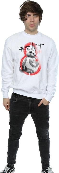 Actual product image Star Wars Mens The Last Jedi BB-8 Roll With It Sweatshirt (XXL)