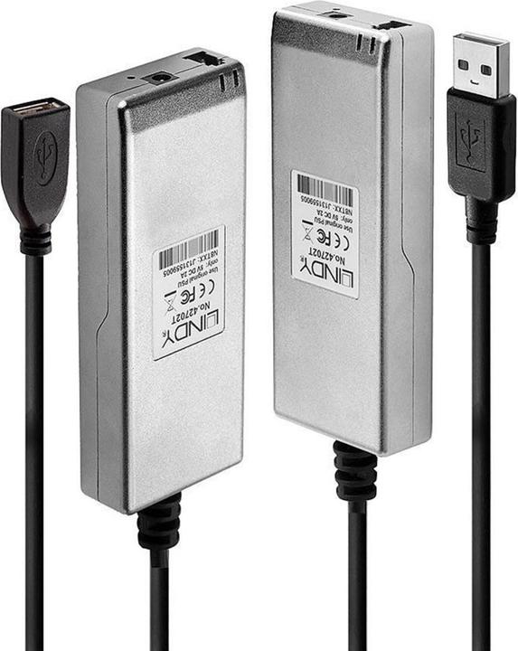 Lindy USB 2.0 MM Fibre Optic Extender 200m Multi Mode Fibre