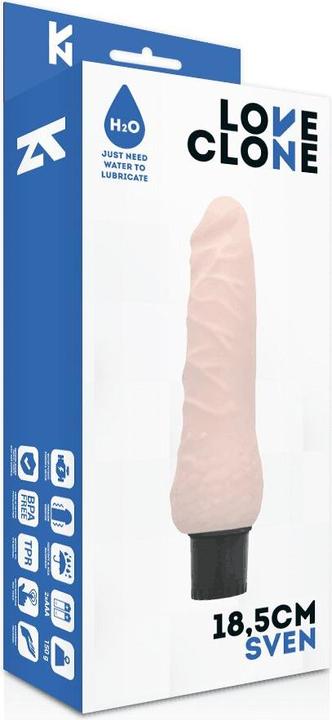 Actual product image Love Clone Loveclone Sven Self Lubricating Vibrator 18.5cm