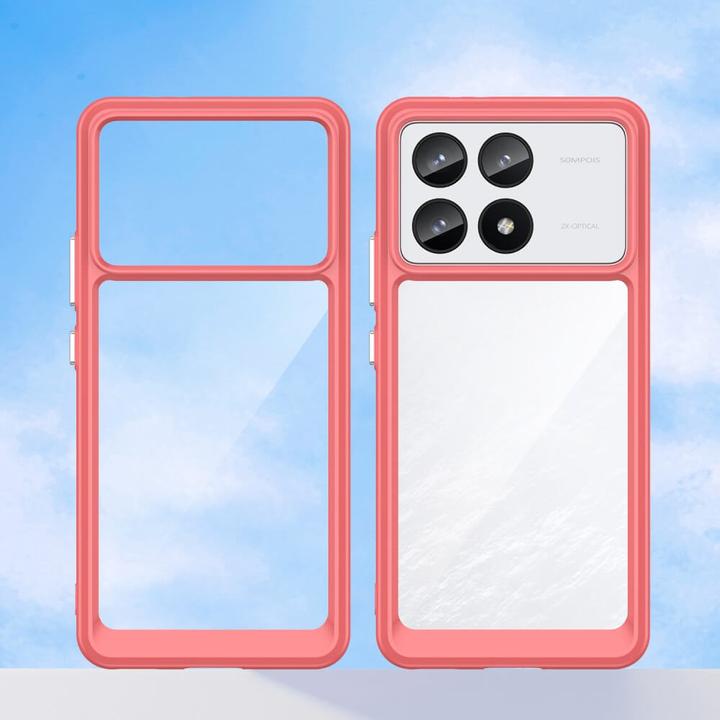 Actual product image Cover-Discount Xiaomi Poco F6 Pro - Protective acrylic mobile phone case with raised edge (Xiaomi Poco F6 Pro)