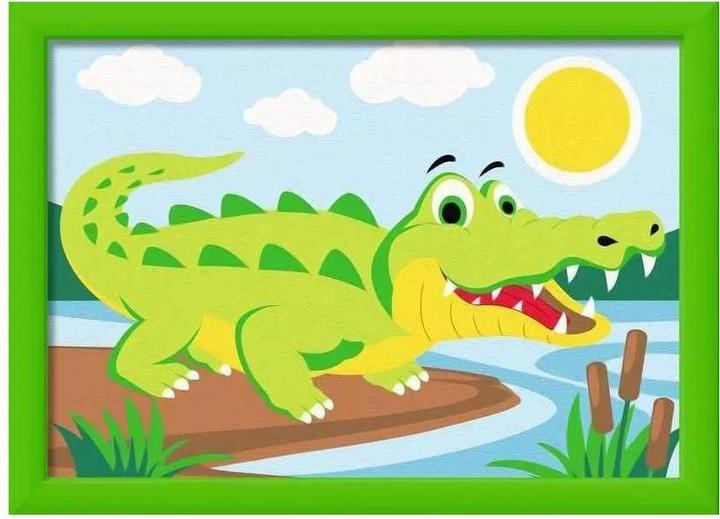 Image du produit Ravensburger CreArt - Peinture par numéros 23953 - Crocodile sur terre - Enfants à partir de 7 ans
