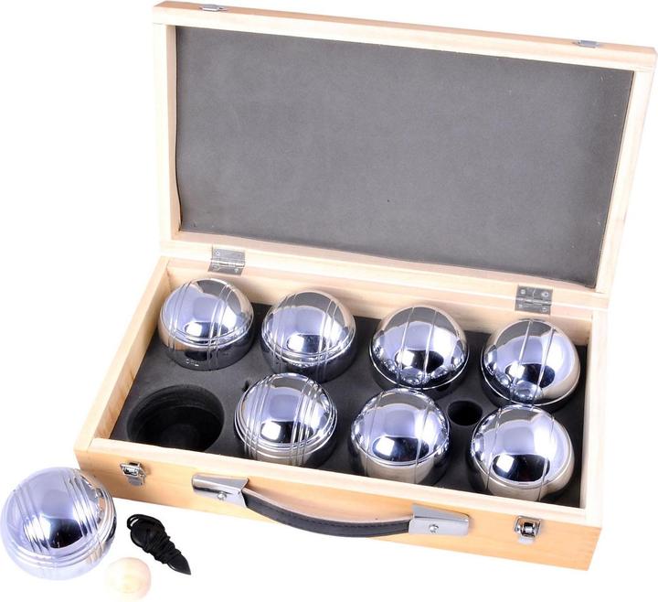 ToyFamily Jeu de Boules im Luxusetui (8 x, 70 mm)