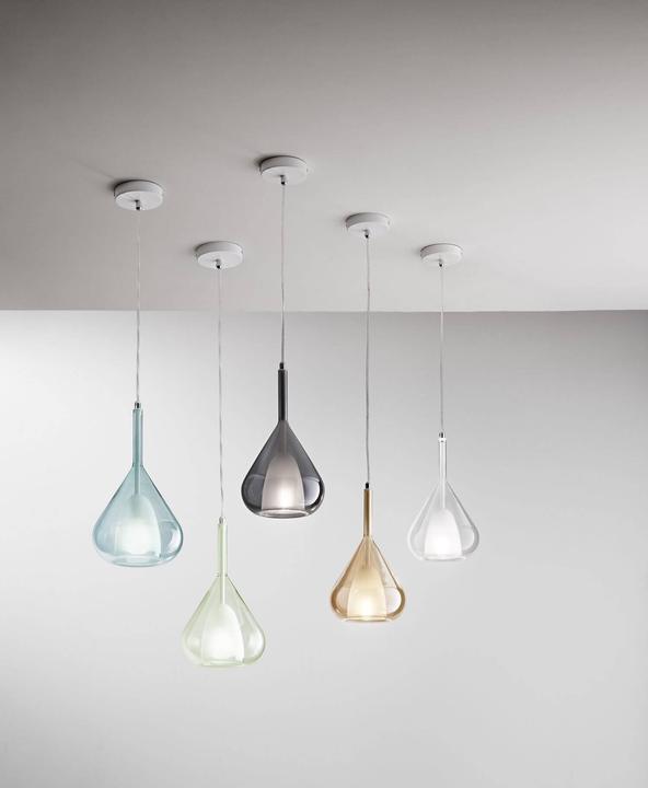 Productafbeelding Fabas Luce Hanglamp paars E27 Ø500mm amber 5x40W (E27)