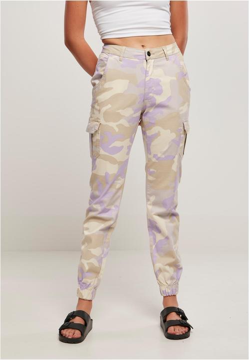 Actual product image Urban Classics Ladies High Waist Camo Cargo Pants - 5710 (33)