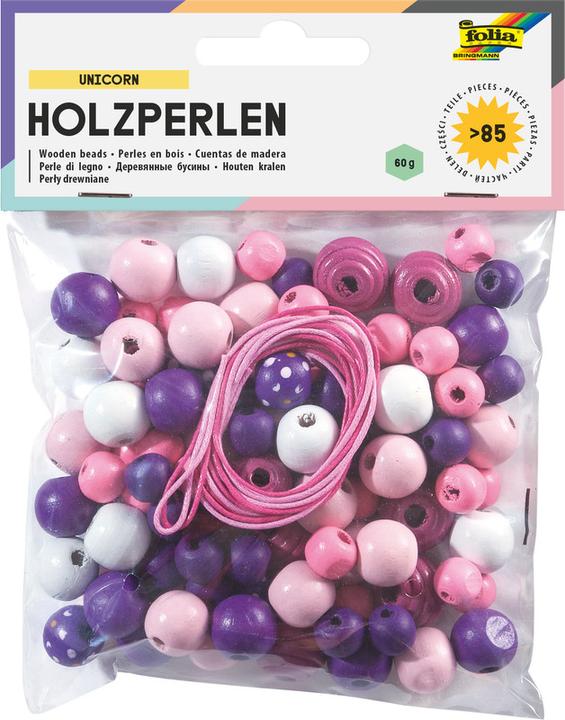 Actual product image Folia Wood Beads