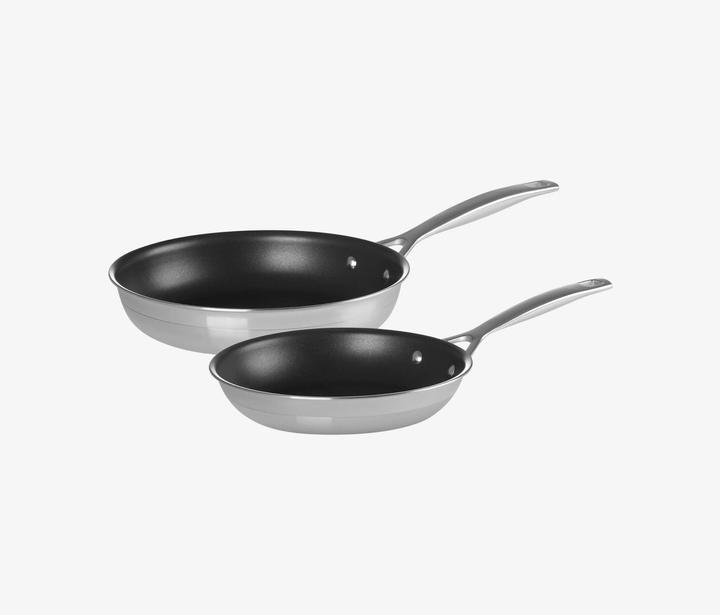 Produktbild Le Creuset Bratpfannen Set 2-tlg. (24 cm, Pfannenset + Topfset, Edelstahl)