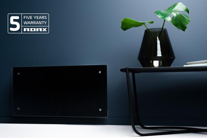 Actual product image Adax Glass heating surface Clea H 08 KWT, 800W 230V with WiFi, black (800 W)