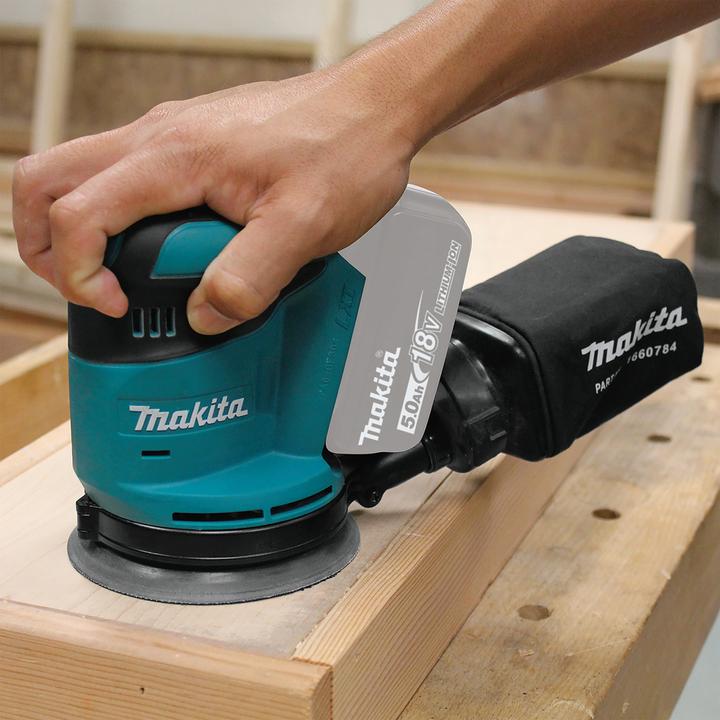 Actual product image Makita DBO180RTJ (Eccentric grinder, 180 W)