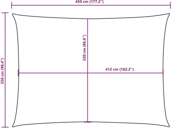 Actual product image VidaXL Nezhatok (250 x 450 cm)