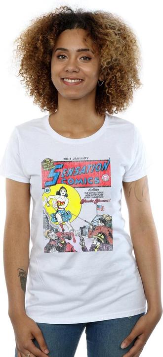 Image du produit - T-shirt WONDER WOMAN SENSATION COMICS ISSUE COVER - Femme (L)