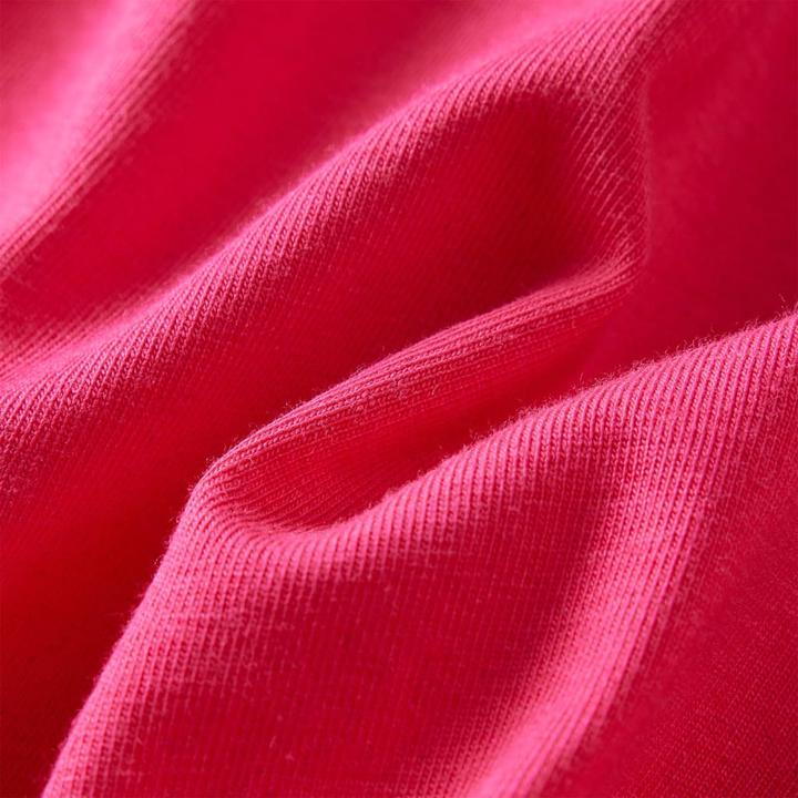 Actual product image VidaXL Children's long-sleeved shirt bright pink 92,Material: 95 % cotton. 5 (92)
