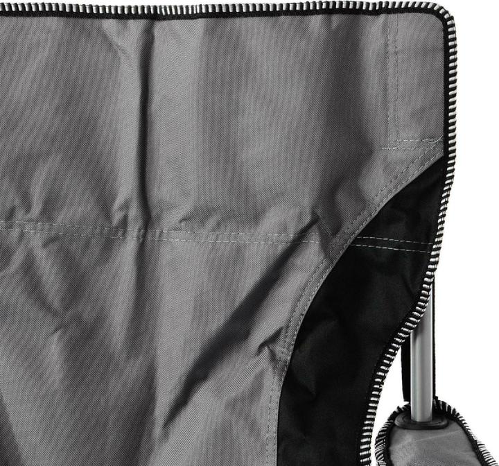 Produktbild VCM 2er Set Campingstuhl Faltstuhl grau schwarz Armlehne Getränkehalter Angelstuhl
